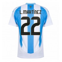 Dres Argentina Lautaro Martinez #22 Domaci Copa America 2024 Kratak Rukav